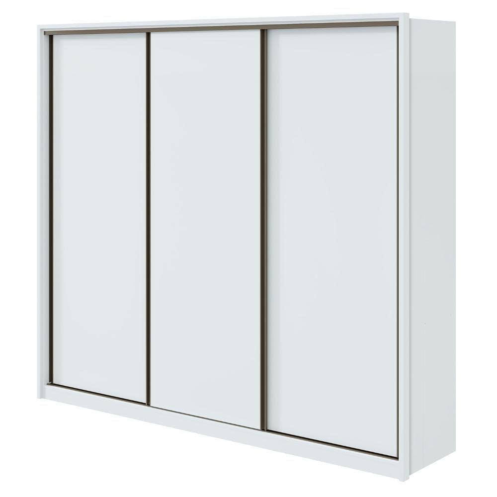 Guarda-roupa Casal Spazio 270 3 portas 6 Gavetas Branco