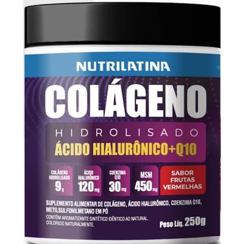 imagem-Colágeno Hidrolisado  250G  Nutrilatina - Frutas Vermelhas