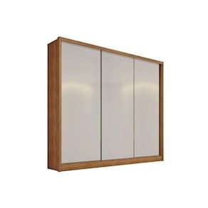 Guarda Roupa Casal 3 Portas De Correr E 6 Gavetas Arezzo Plus Freijo Cumaru C- Fendi