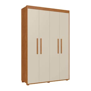 Guarda-roupa de 4 Portas Milão Espaço e Praticidade Fenix