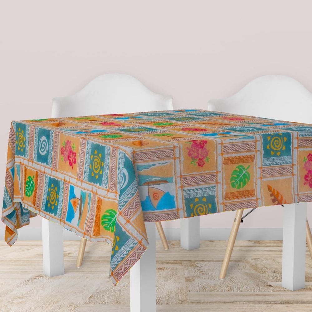 1 Toalha Mesa TNT Festa Estampado Praia 140X200