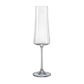 Taça De Cristal Bohemia Para Champanhe 210 ml Fumê Xtra 1 Peça