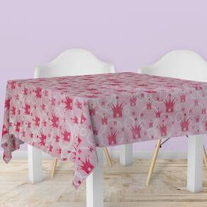 10 Toalha Mesa TNT Festa Estampado Princesa Rosa 70x70