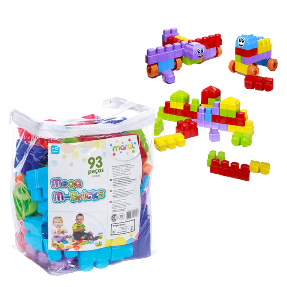 Blocos de Montar LMega M-Bricks 93 Peças - Maral [24]