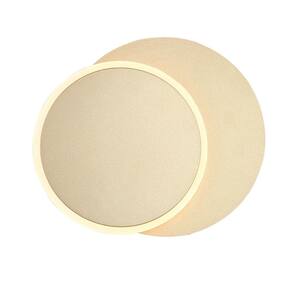 Arandela Slide d22cm a22cm 1xled Integrado 5w 3000k 325lm Ip20 Dourado