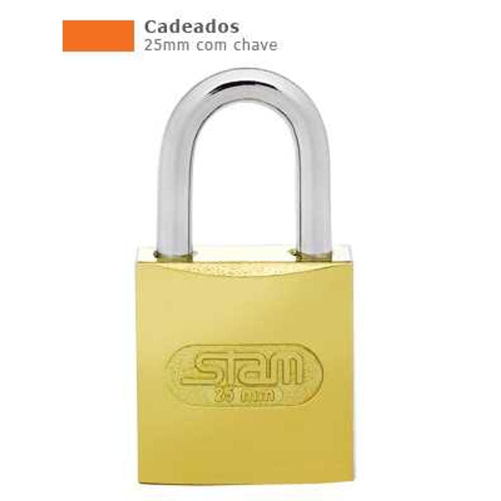 Cadeado Zamac E-Coat 25mm - Stam