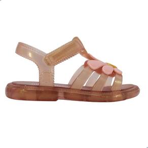 Sandalia Mini Melissa Hip Bloomy Baby Marrom