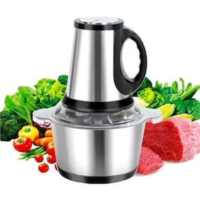 Processador Elétrico Inox Com 4 Lâminas Carne Legume 3L 220V