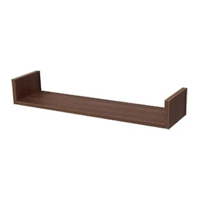 Prateleira U 90 x 20cm Nogal Suporte Invisível