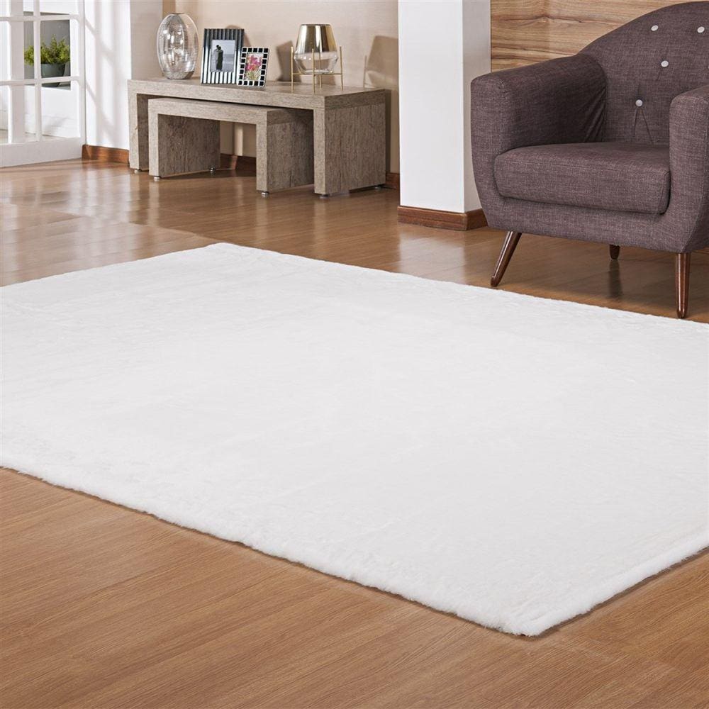 Tapete para Sala 150cmx200cm Bangor Niazitex Branco