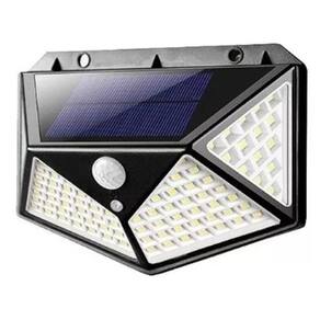 Estilo E Segurança: Luminária Solar 100 Led Sensor Jardim À