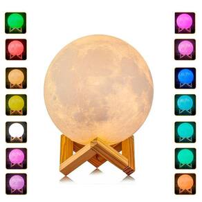 Luminária Lua Cheia 3D Multifuncional Umidificador