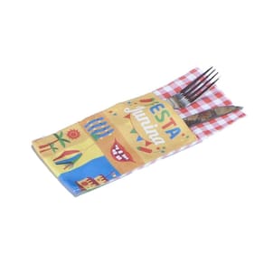 Porta Talher Avulso 0,22 X 0,10 Estampado - Festa Junina