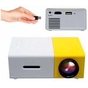 Projetor Portatil Mini 600 Lumens Pojeta Celular Notebook