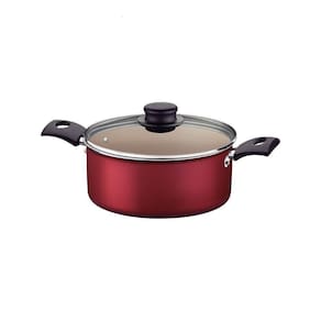 Caçarola Turim Tramontina Em Alumínio Vermelho Com Revestimento Interno Antiaderente 18cm Tramontina