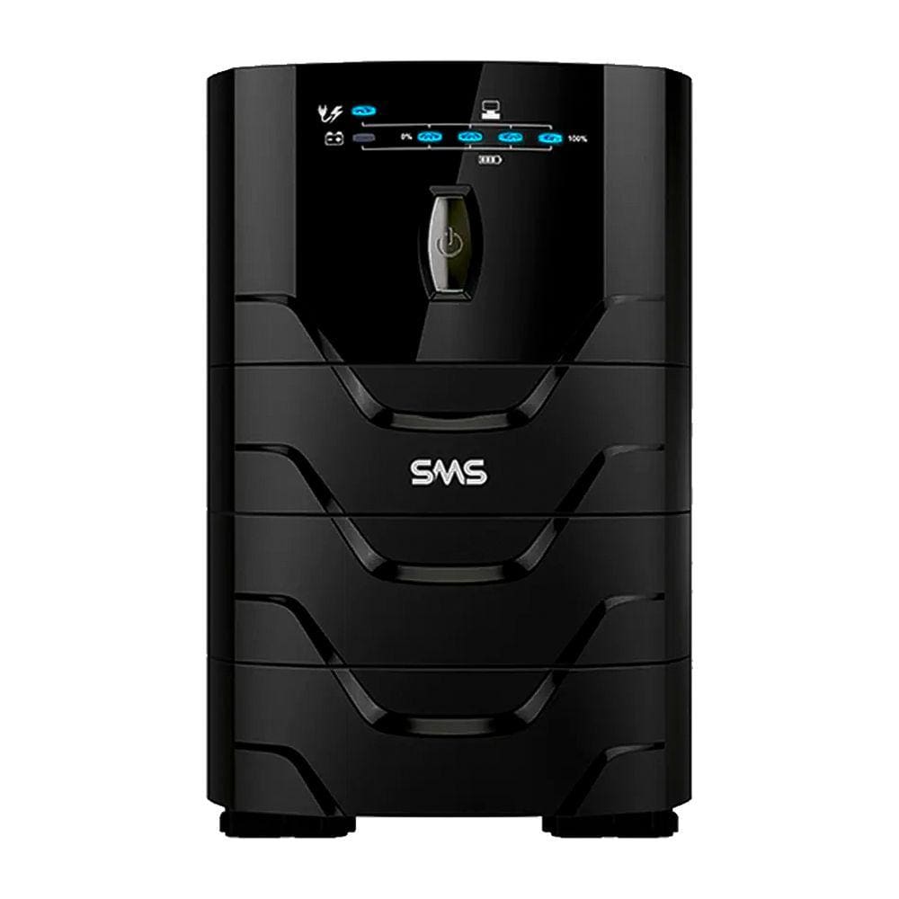 Nobreak Senoidal SMS Monovolt 3200VA Power Sinus NG, Entrada e Saida 220V, 6 Tomadas de 10A + 4 Tomadas de 20A