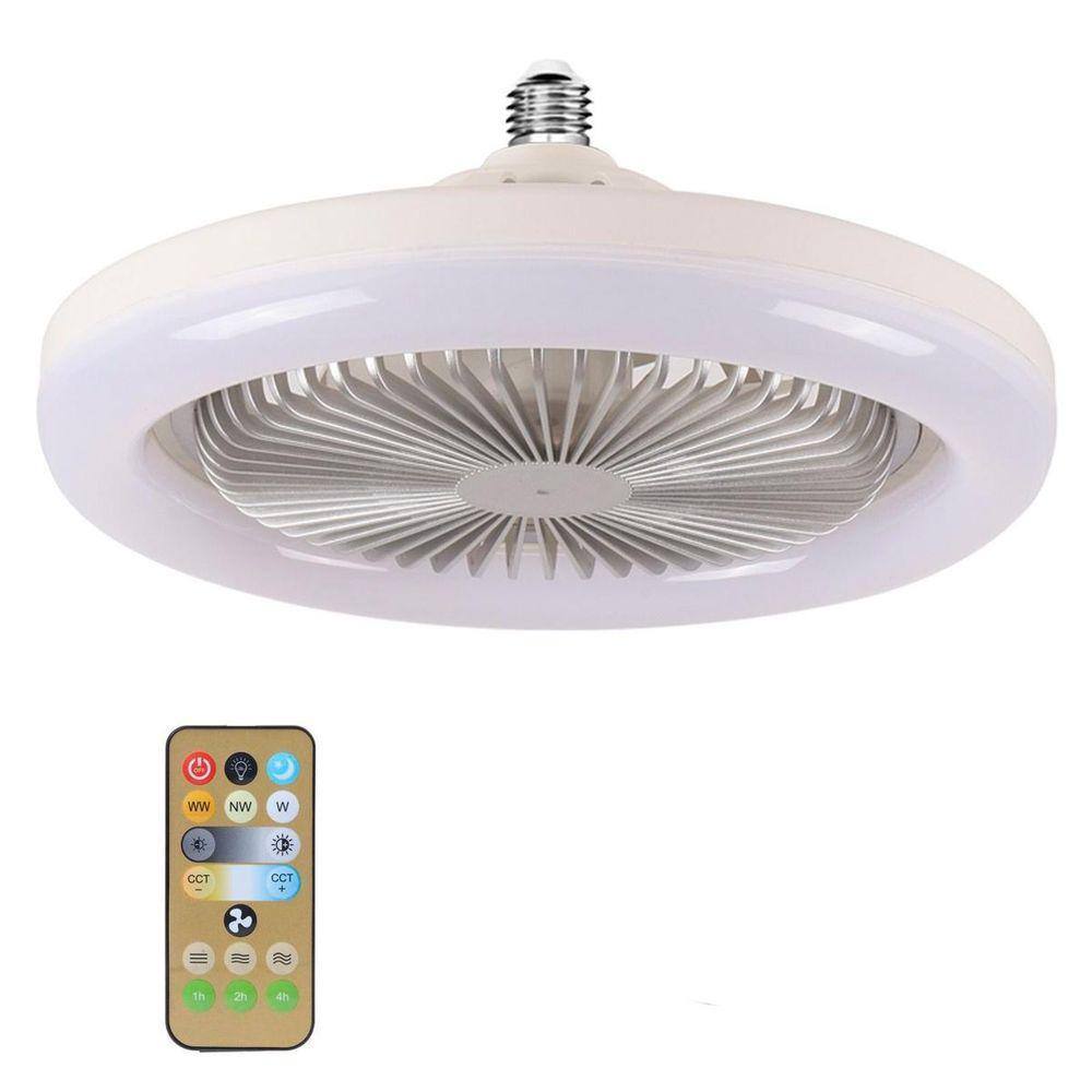 Ventilador De Teto Moderno Led Integrado E Controle Remoto