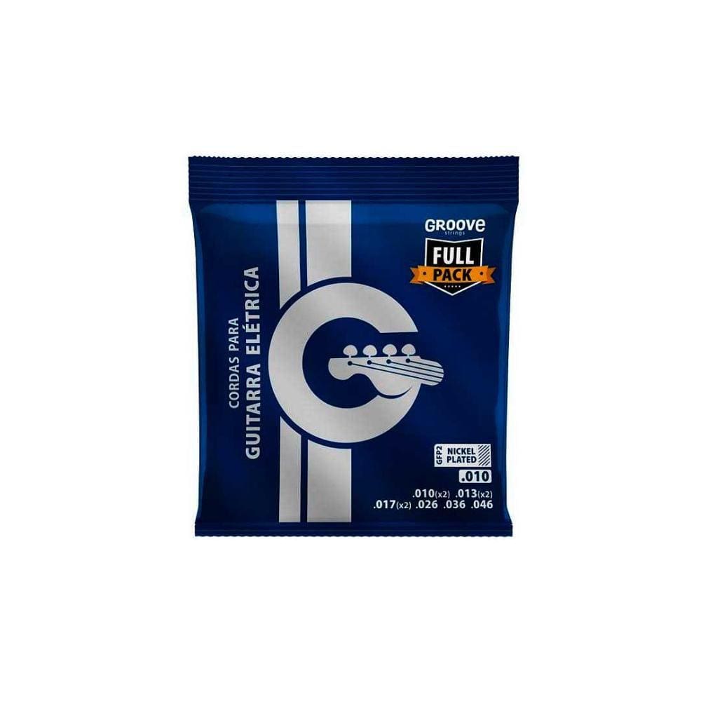 Jogo De Cordas P/guitarra Groove 0.010”/0.046” Gfp2 [F108]