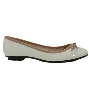 Sapatilha Feminina Moleca 5027.1466 Verniz Branco Off