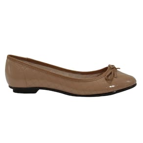 Sapatilha Moleca 5027.1466 Verniz Nude/Camel
