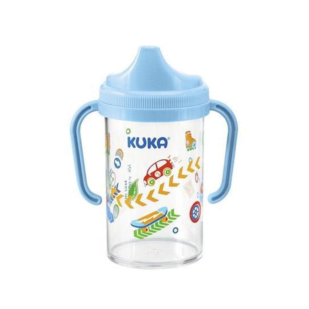 Copo Com Alça Removivel Azul 240Ml Kuka
