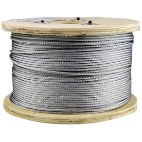 Cabo de Aço Galvanizado com Alma de Fibra 6x7 1/16 Polegadas 250m - Starfer