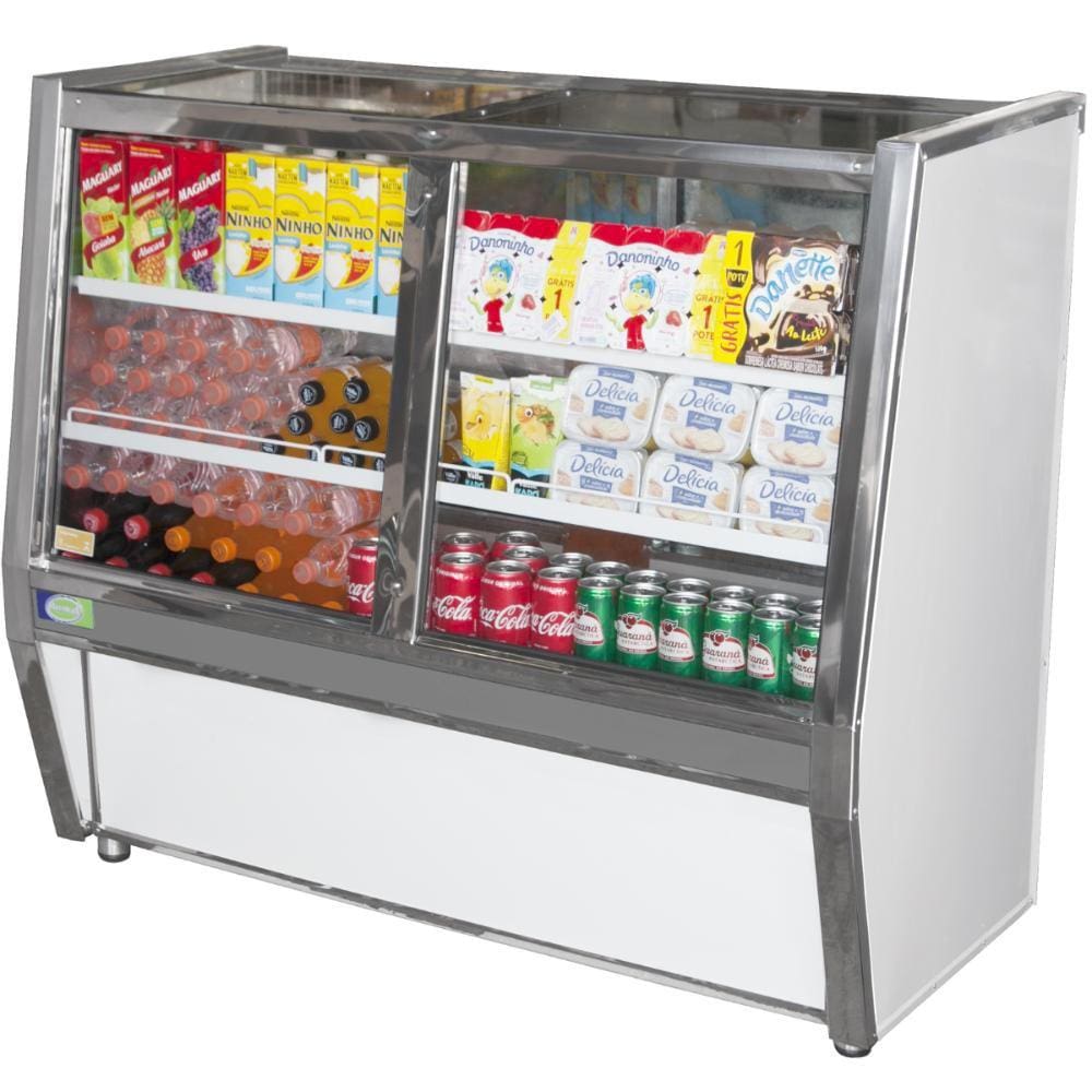 Balcão Pop Expositor Bebidas Refrigerado 1,50m 05° a 15°C - Refrigel