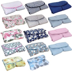 Trocador de Fralda Portátil Dobrável Estampado com Bolso Envio Aleatório