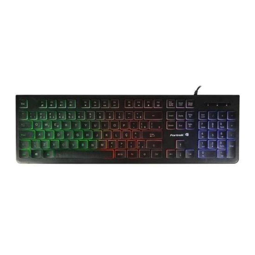 Teclado Gamer Multimídia Black Eagle Preto Fortrek