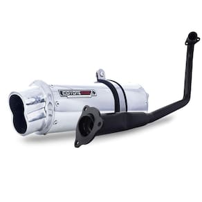 Coyote Rs5 Aluminio Polido Oval Boca 8 Ybr 125 Factor / Pro 2009/...