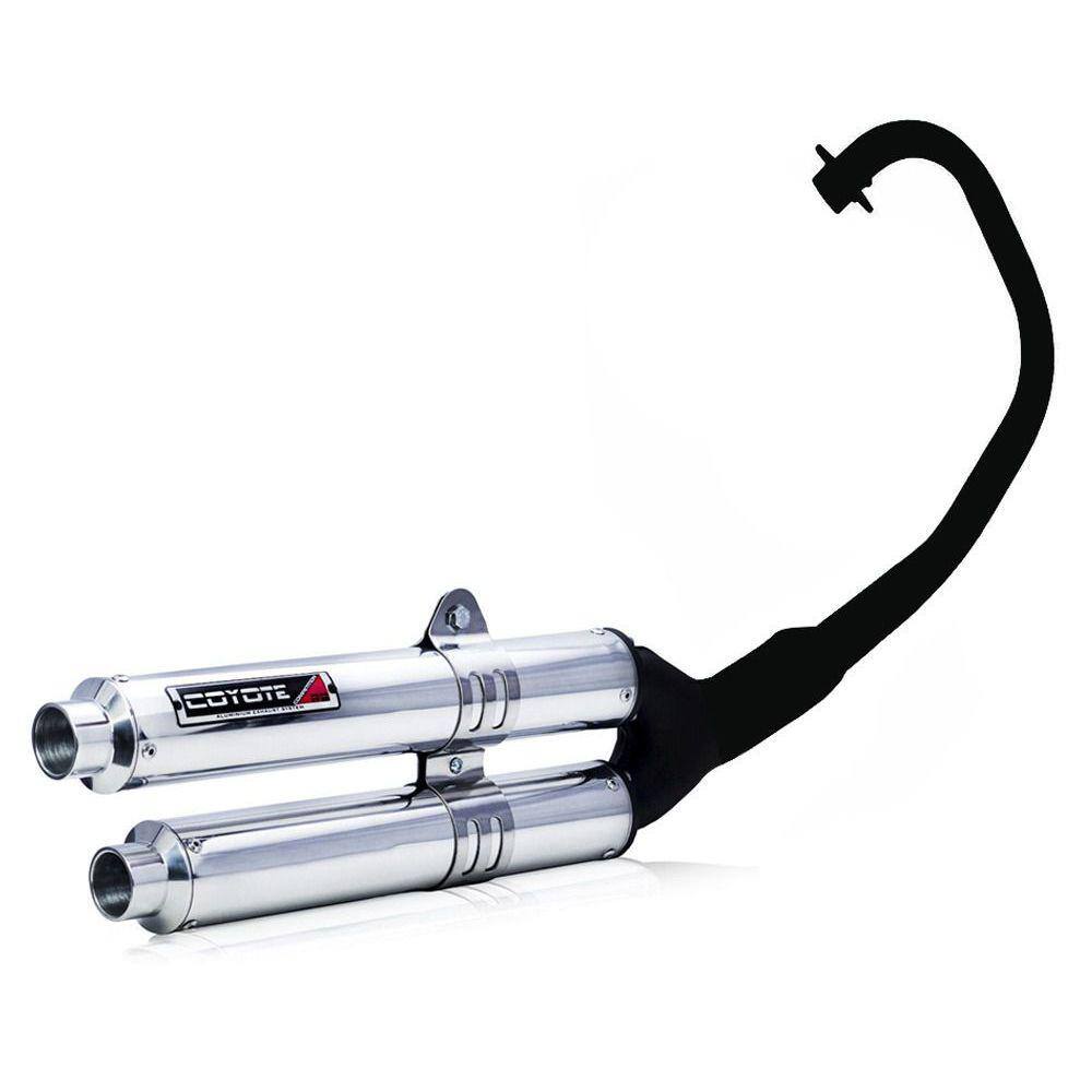 Escape / Ponteira Coyote Competition Duplo Em Alumínio - Ybr 125 Factor 2009 Até 2016