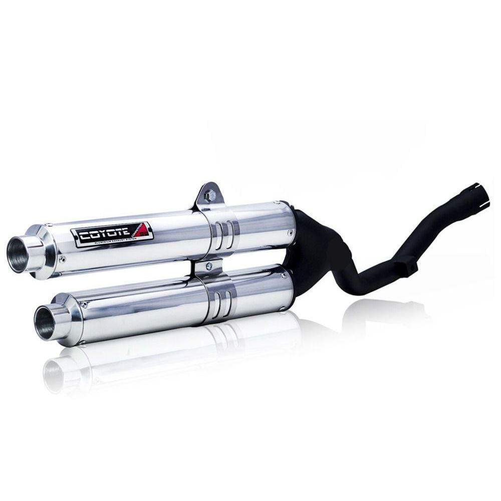 Escape / Ponteira Coyote Competition Duplo em Alumínio - Tornado XR 250 2007/2008 - Honda