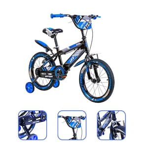 Bike Menino Aro 16 Infantil Aventura 4 a 8 anos Azul