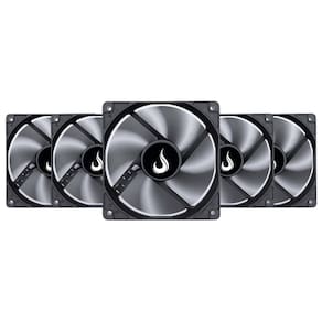 Kit 5 Cooler Fan Rise Mode 120mm 12v Preto - RM-BK-01-FB