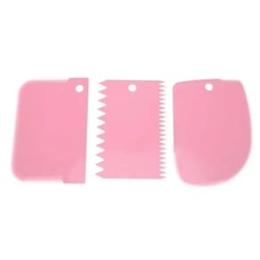 Kit 3 Raspador Bolo Confeiteiro Espátula De Plástico