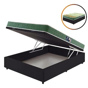 Cama Box Baú Viúva + Colchão Espuma D70-d28 Atlanta 128cm