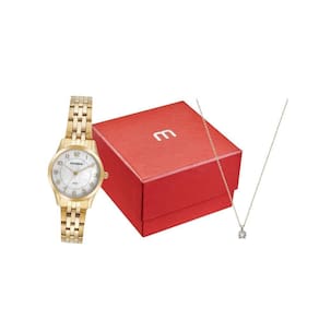 Kit Relógio Mondaine Feminino Com  32796Lpmkde1K1