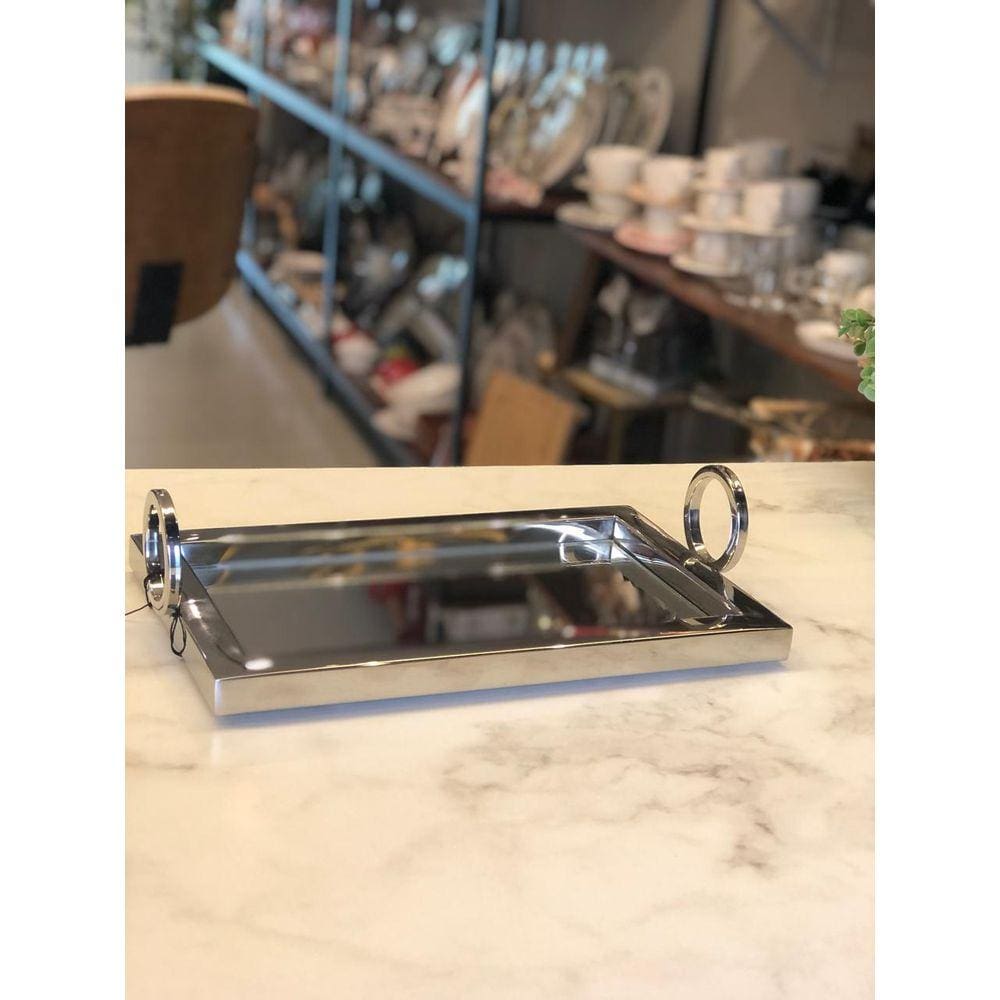 Bandeja Espelhada Royal Decor 30X19x8 Cm