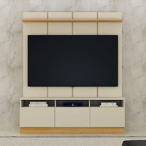 Home Theater Central Mônaco Off White/Cinamomo