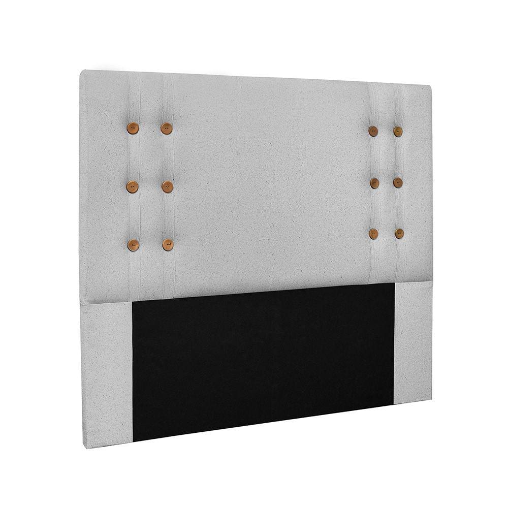 Cabeceira Cama Box Queen 160 cm Genova Linho Grigio S04 - D`Rossi