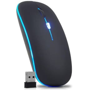 Brilhe Em Cada Movimento: Mouse Sem Fio Recarregável Led