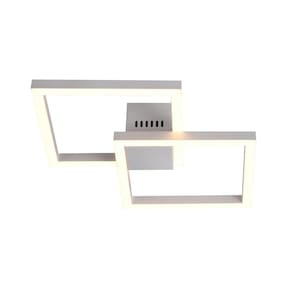 Arandela / Plafon Tec l41cm c41cm a4cm 1xled Integrado 45w 3000k 2450lm Ip20 Branco