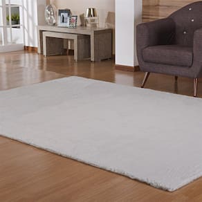 Tapete para Sala 100cmx150cm Bangor Niazitex Prata