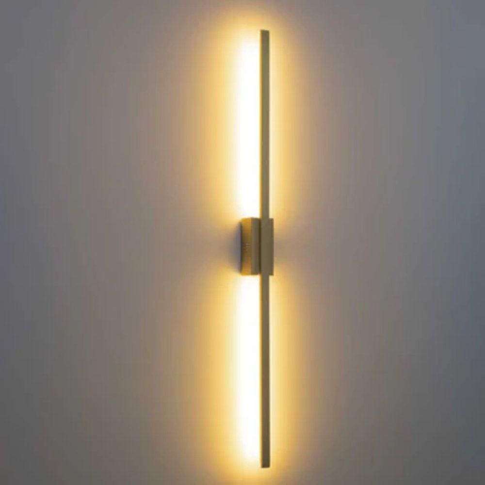 Arandela Tec l2cm c90cm acm 1xled Integrado 15w 3000k 980lm Ip20 Dourado