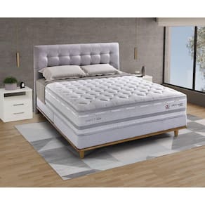 Colchão King Molas Maxspring One Side Pillow 193x203x33cm Ibiza Cinza