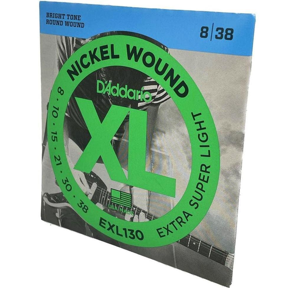 Encordoamento D`Addario 08-38 Nickel Wound Exl130