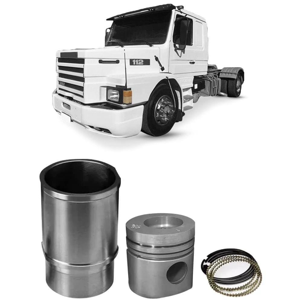 Kit Motor Camisa Pistão Anel Motor DSC11 Scania T112 81 a 91