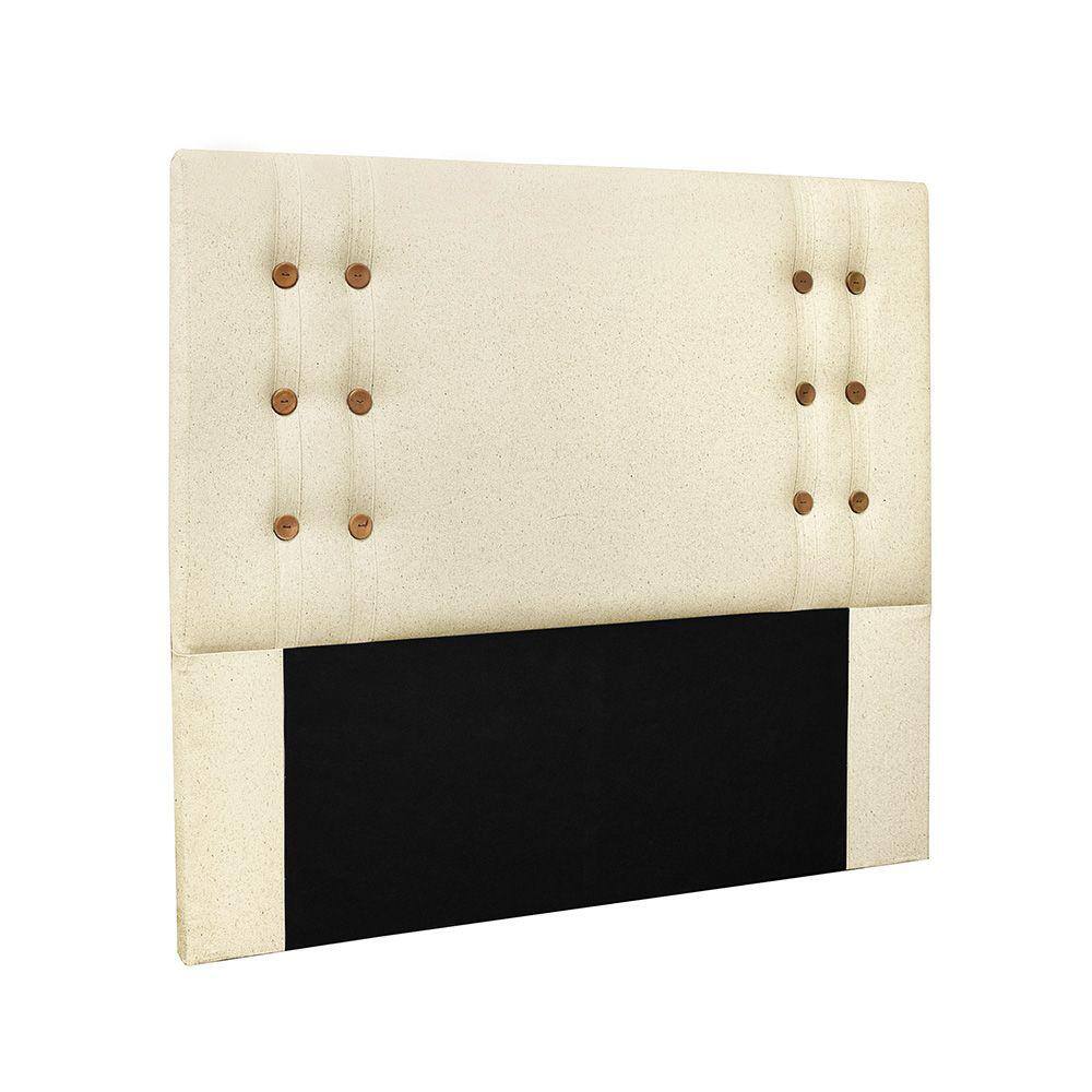 Cabeceira Cama Box Casal 140 cm Genova Linho Pérola S04 - D`Rossi