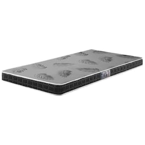 Colchão Solteiro Espuma D20 Querubin 78x188x12 Dupla Face Preto
