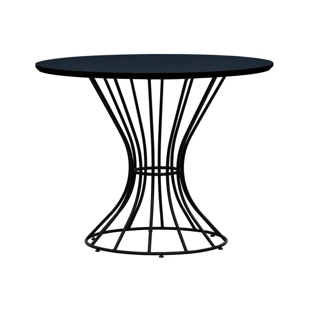 Mesa De Jantar Fendi ø100 Preto